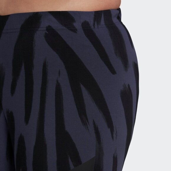 adidas Sportswear Women’s Plus Size 4X Future Icons Feel Fierce Graphic Leggings - Picture 5 of 6